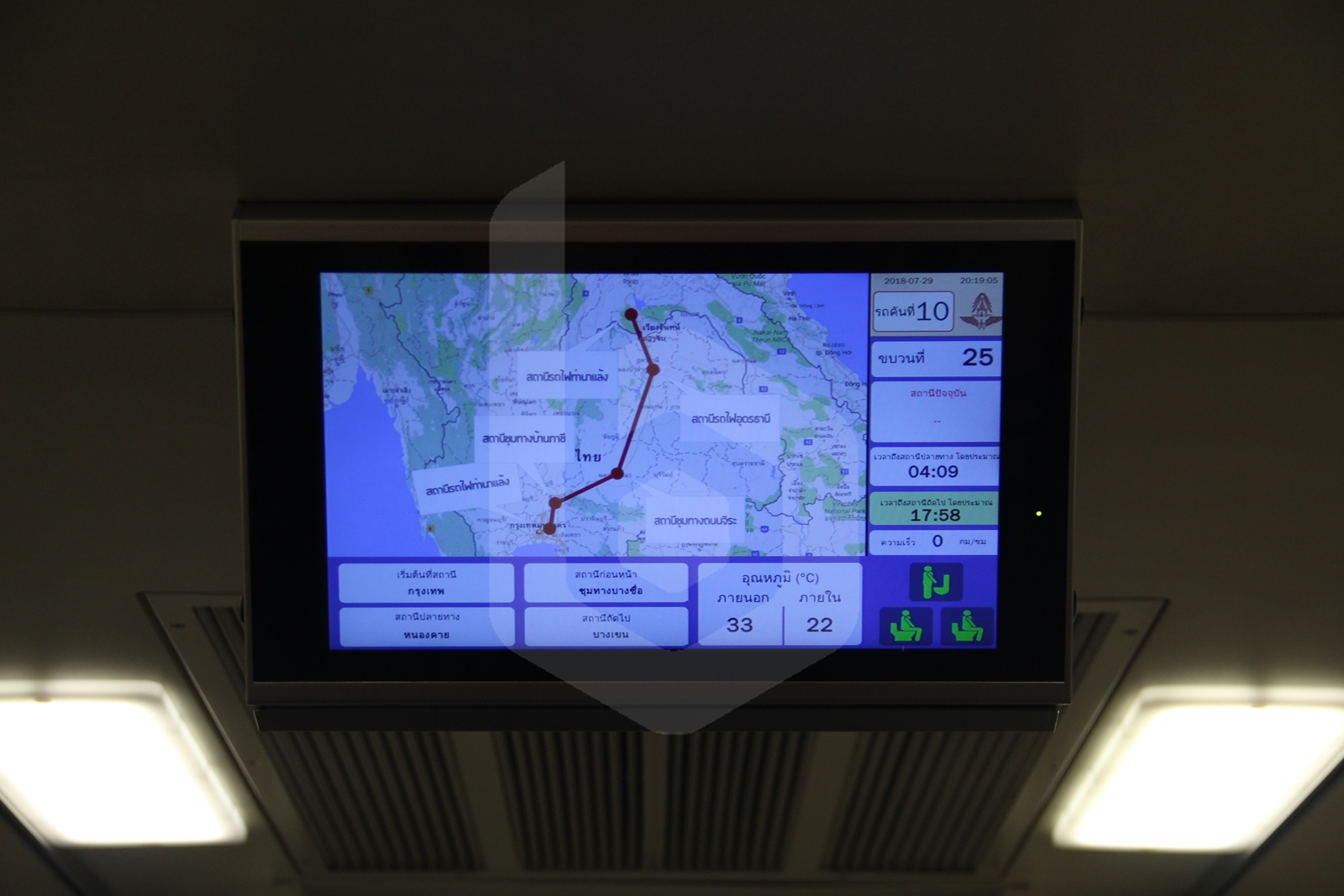 Bangkok to Nong Khai by train