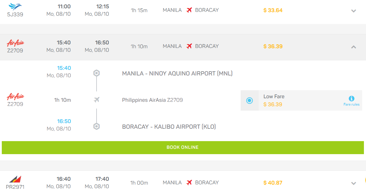 Book domestic and international flights to Philippines