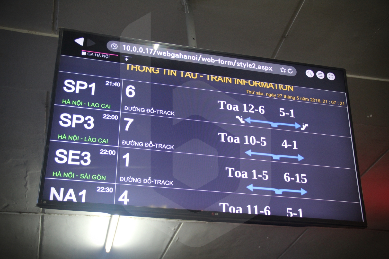 Hanoi to Saigon by train