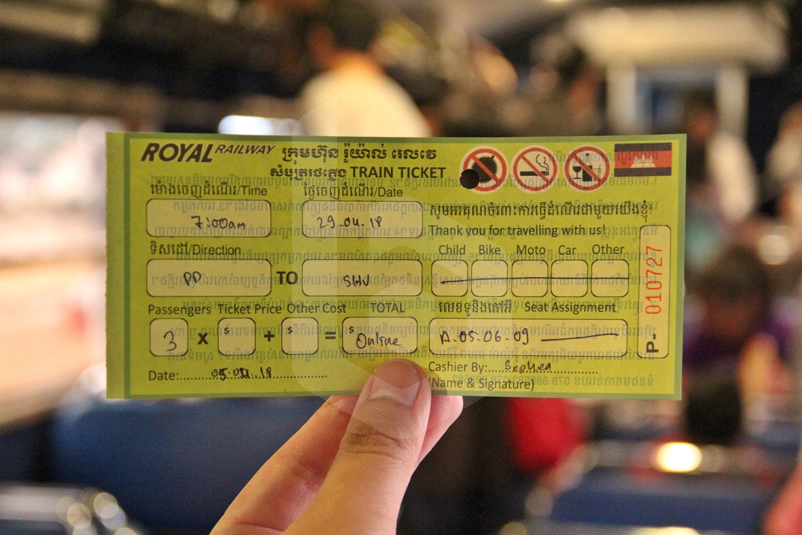Réservez vos billets de train en Cambodge
